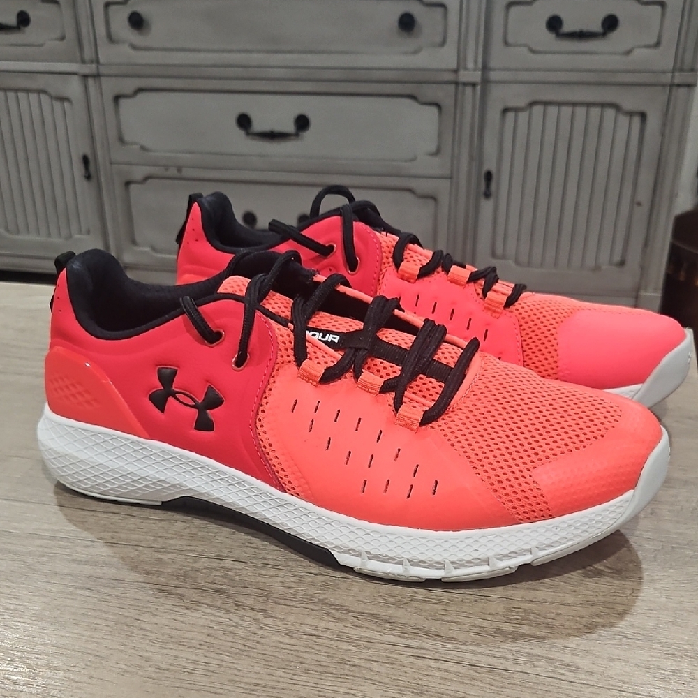 Under Armour Charged Commit Tr 2 Red Orange Athle… - image 1